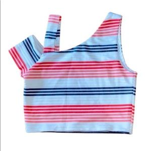 LAST CHANCE! One shoulder cropped tank top
